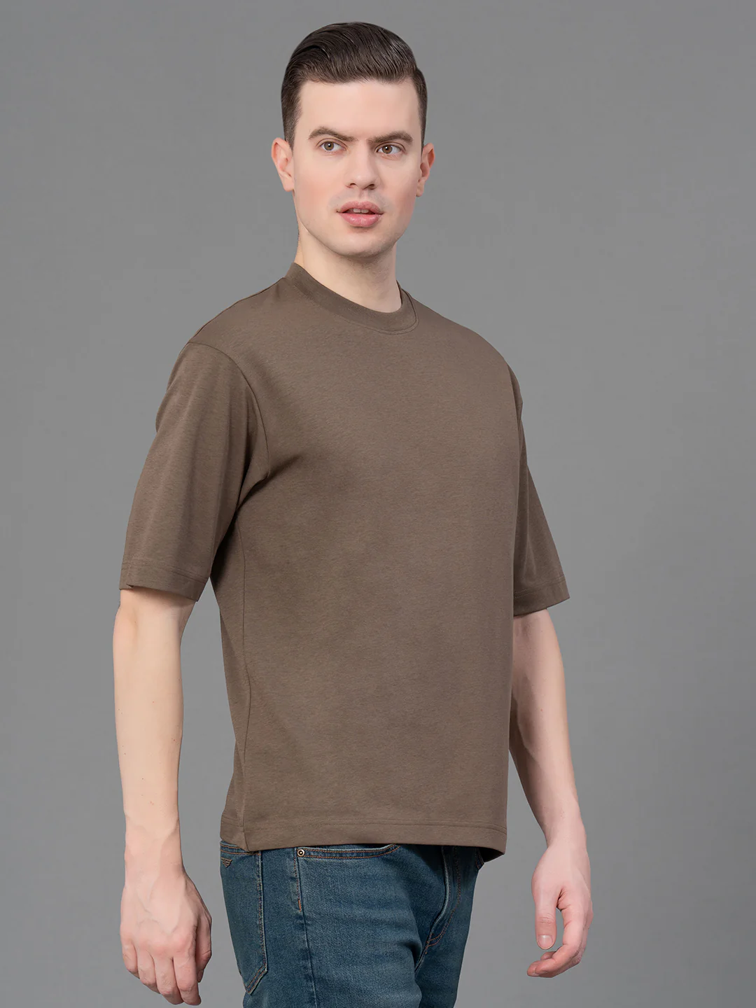 Oversized Round Neck T-Shirt for Men - Image 2