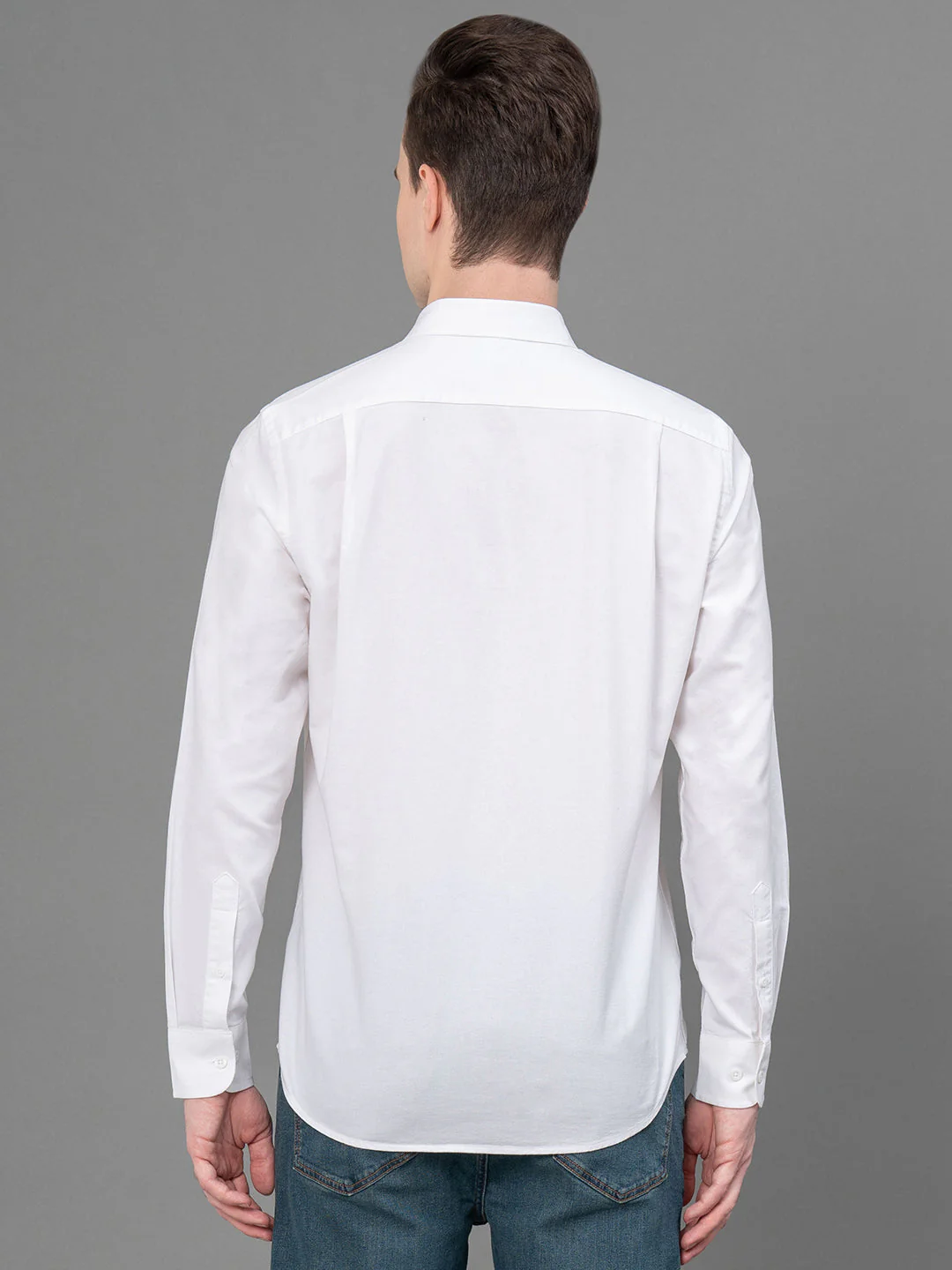 White Oxford Shirt for Men - Image 3