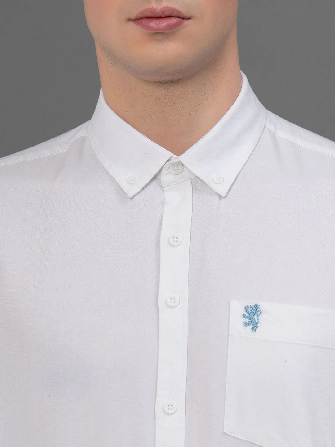 White Oxford Shirt for Men - Image 4