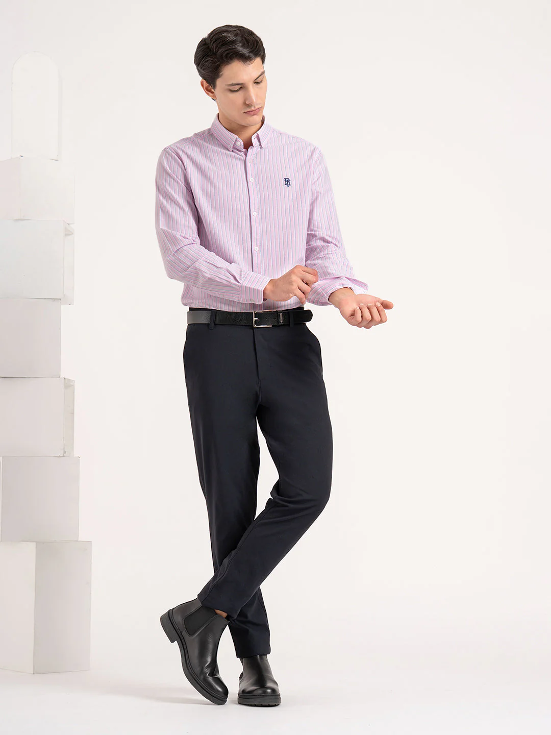 Oxford Striped Shirt for Men - Image 5