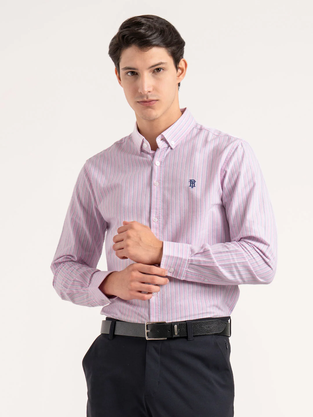Oxford Striped Shirt for Men - Image 6