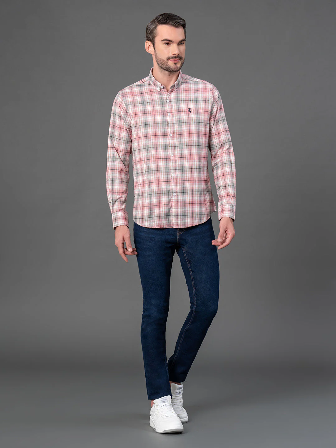 Pink Checked Shirt for Men - Image 5