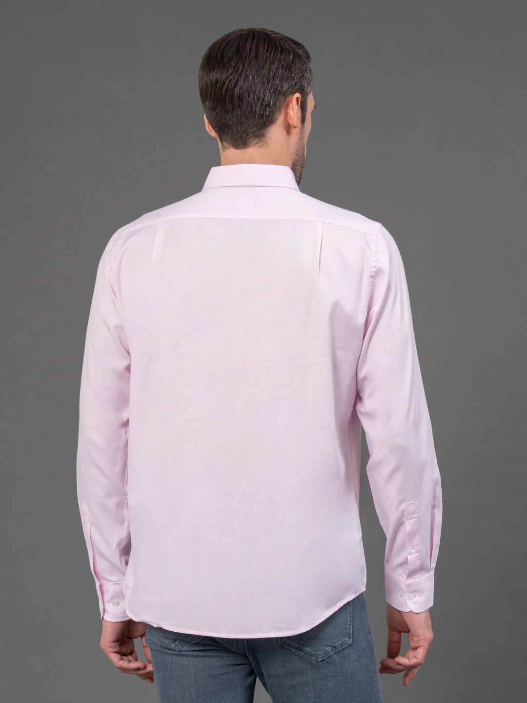 Pink Dobby Shirt for Men - Image 3