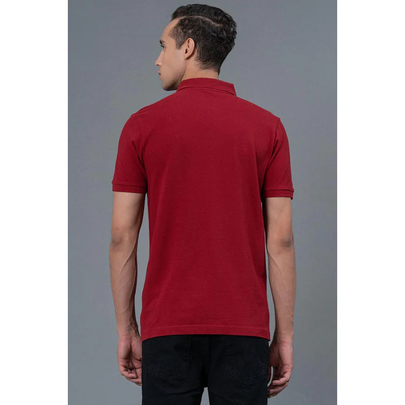Polo Neck Men's T-Shirt - Image 3