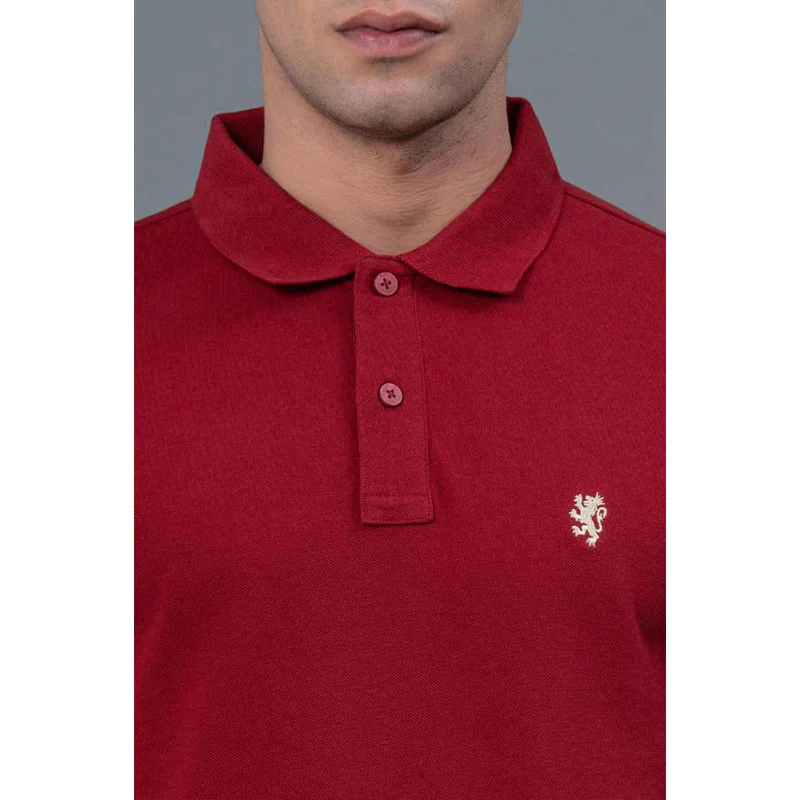 Polo Neck Men's T-Shirt - Image 4