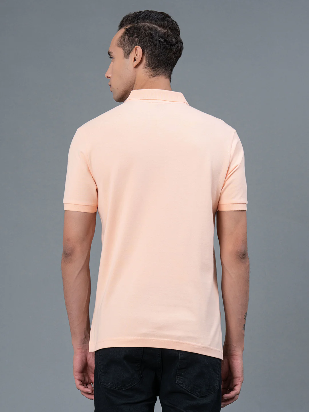 Polo Neck Men's T-Shirt - Image 3