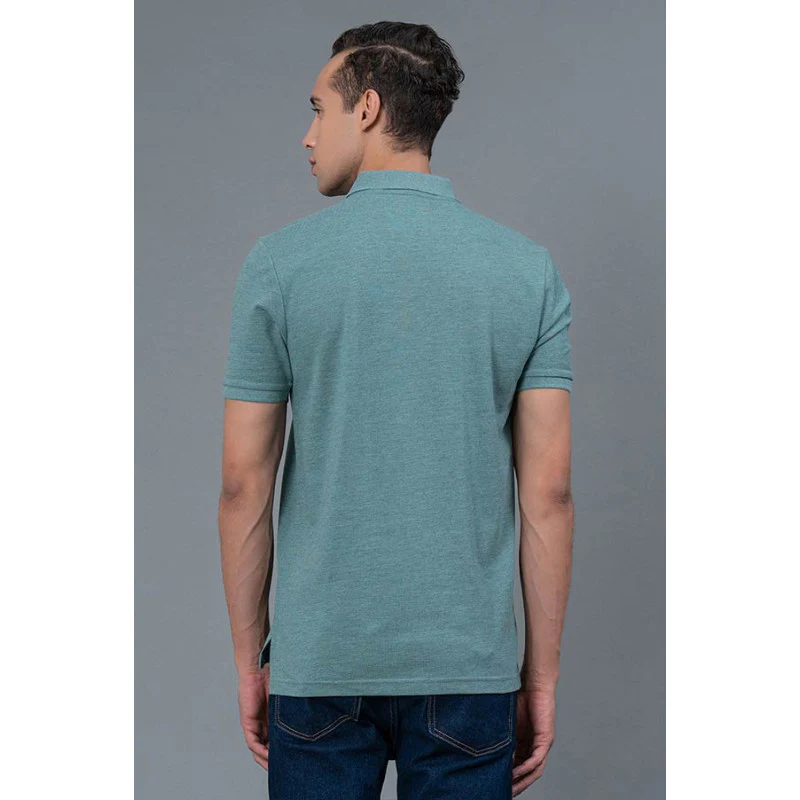 Polo Neck Men's T-Shirt - Image 3