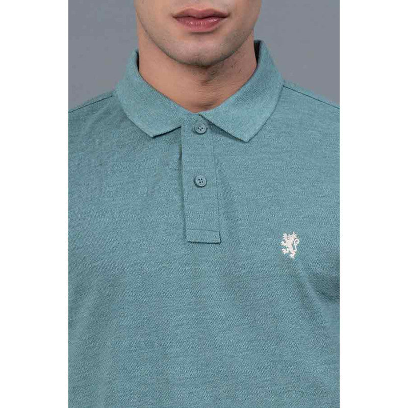 Polo Neck Men's T-Shirt - Image 4