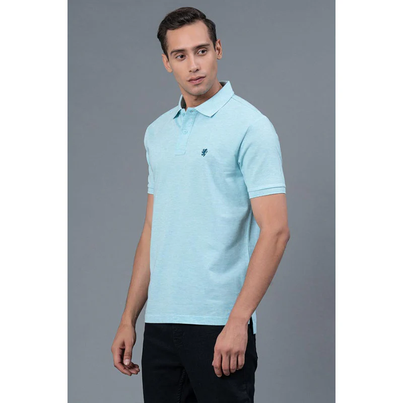 Polo Neck Men's T-Shirt - Image 2