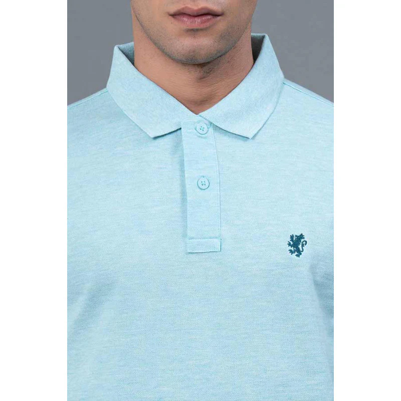 Polo Neck Men's T-Shirt - Image 4
