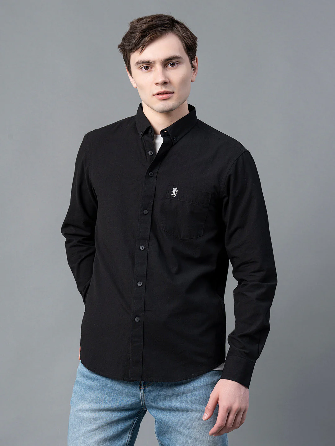 Pure Cotton Solid Shirt for Men - Image 6