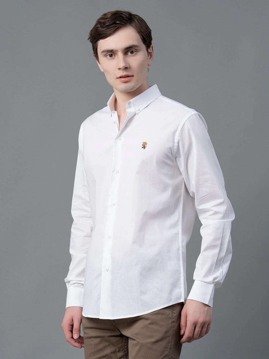Pure Cotton Solid Shirt for Men - Image 2
