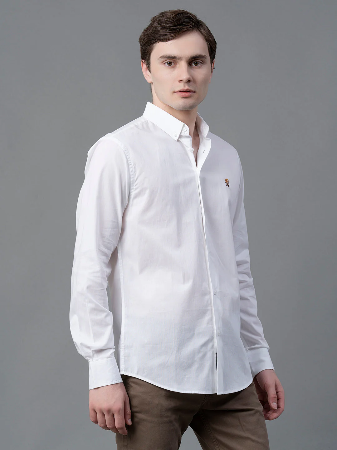 Pure Cotton Solid Shirt for Men - Image 6
