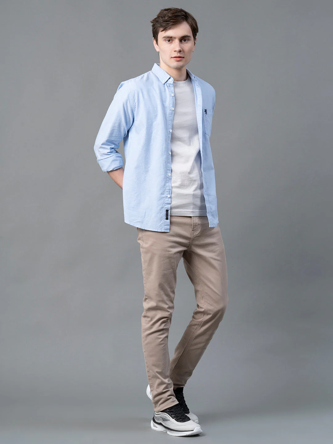 Pure Cotton Solid Shirt for Men - Image 5