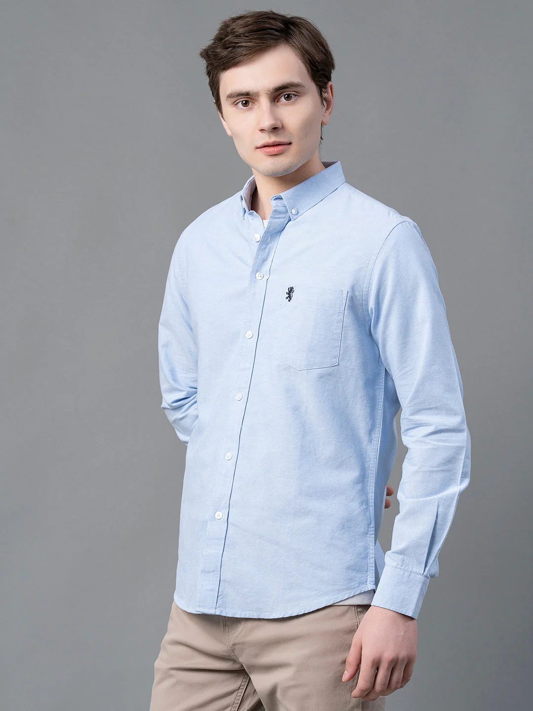 Pure Cotton Solid Shirt for Men - Image 6