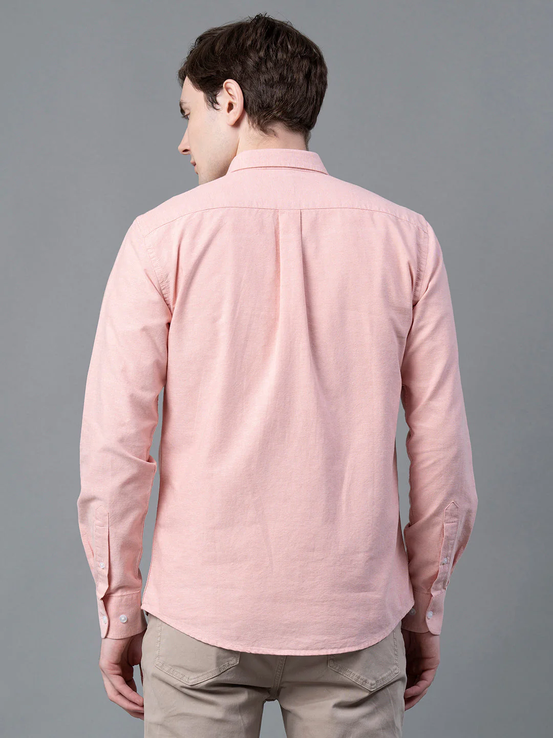 Pure Cotton Solid Shirt for Men - Image 3