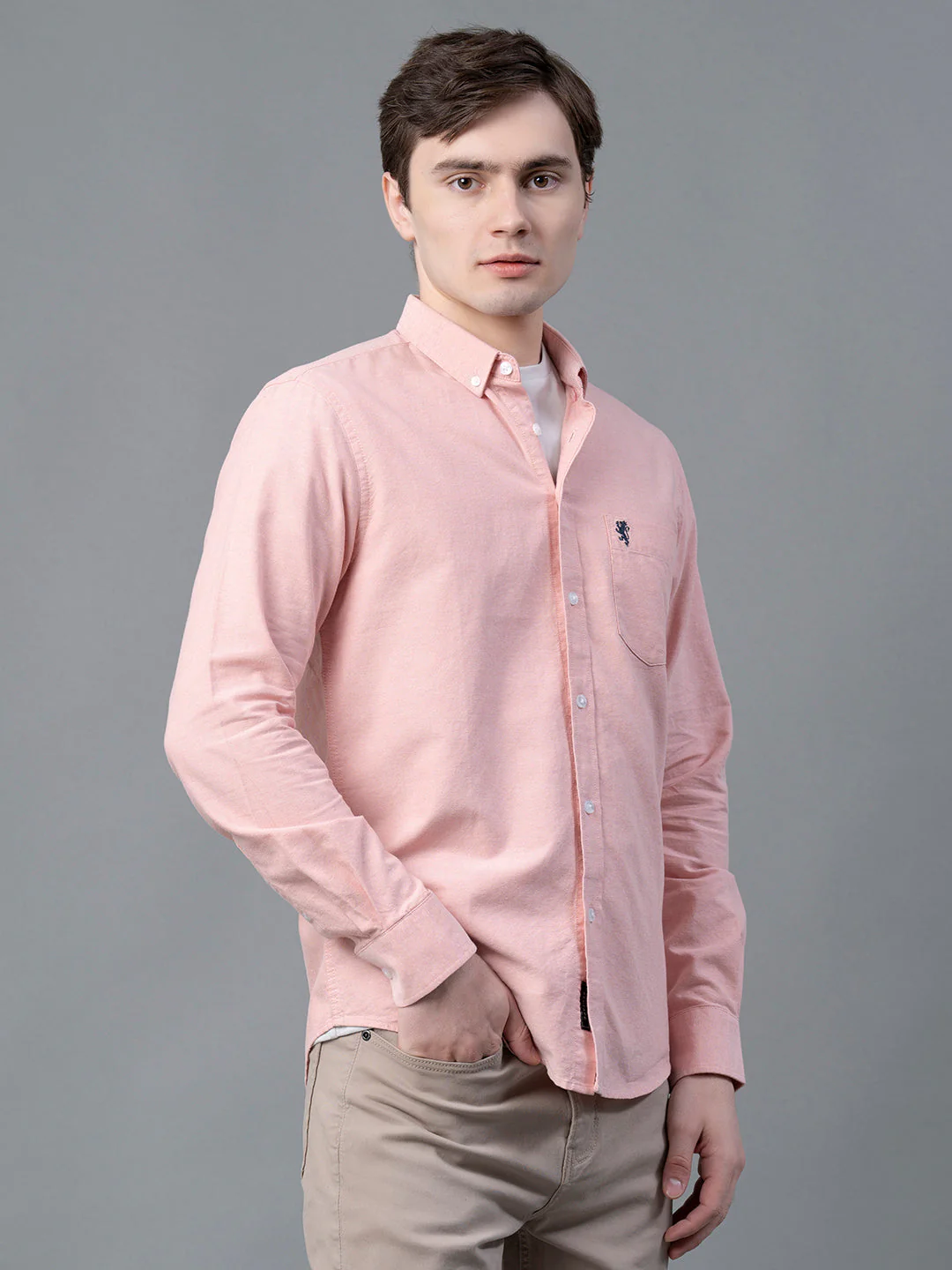 Pure Cotton Solid Shirt for Men - Image 6