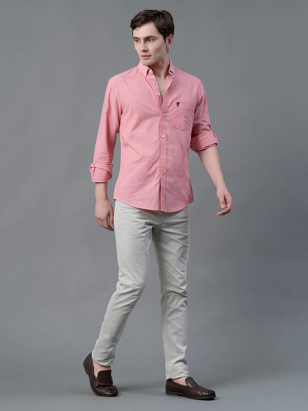 Pure Cotton Solid Shirt for Men - Image 5