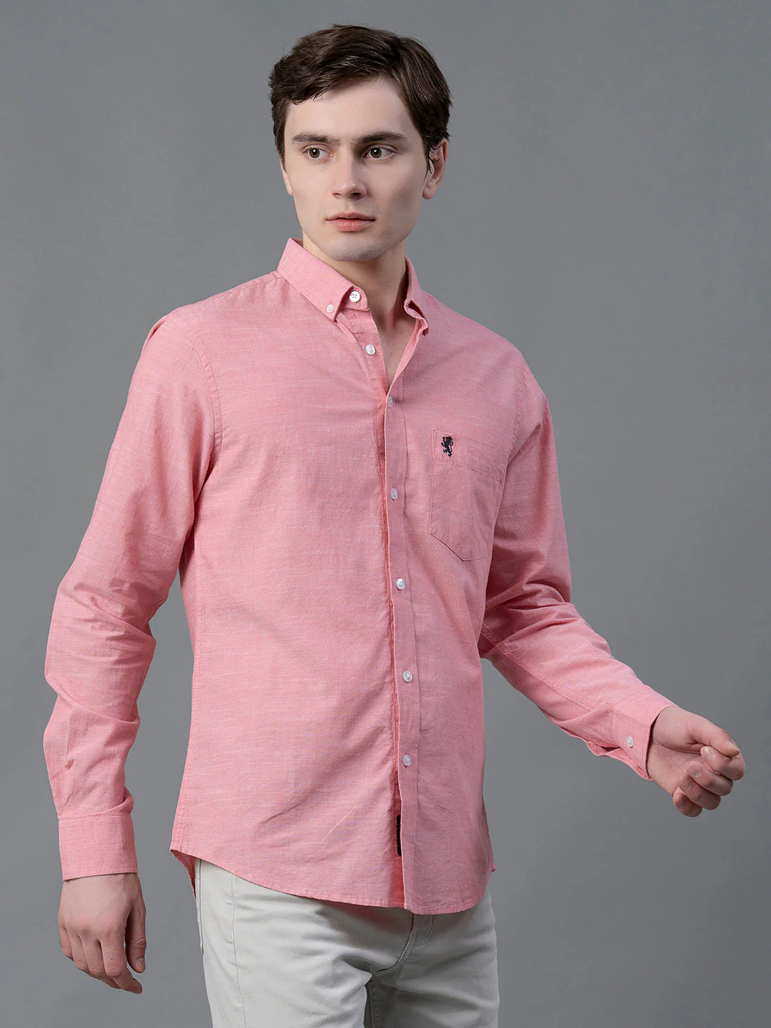 Pure Cotton Solid Shirt for Men - Image 6