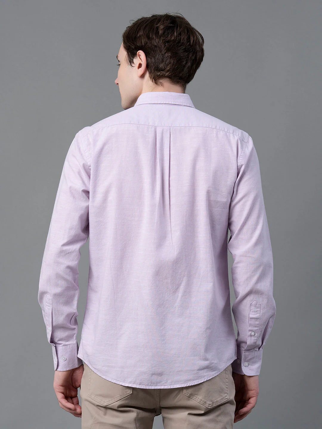 Pure Cotton Solid Shirt for Men - Image 3