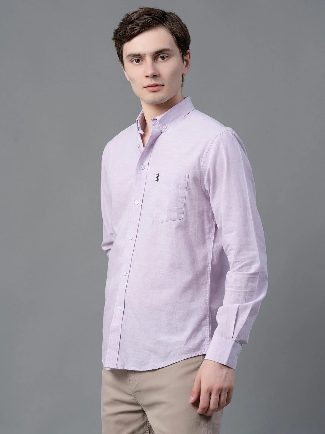 Pure Cotton Solid Shirt for Men - Image 6