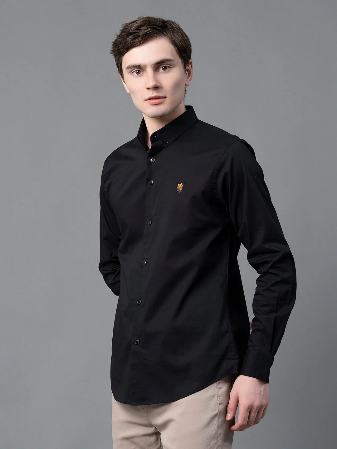 Pure Cotton Solid Shirt for Men - Image 6