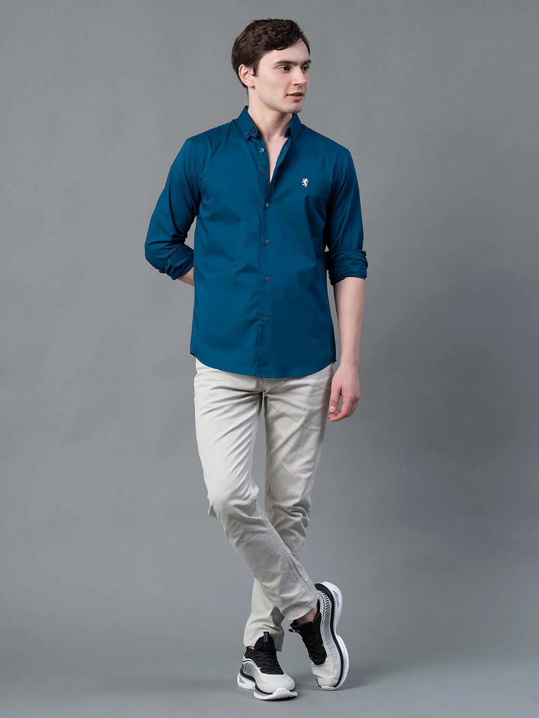 Pure Cotton Solid Shirt for Men - Image 5