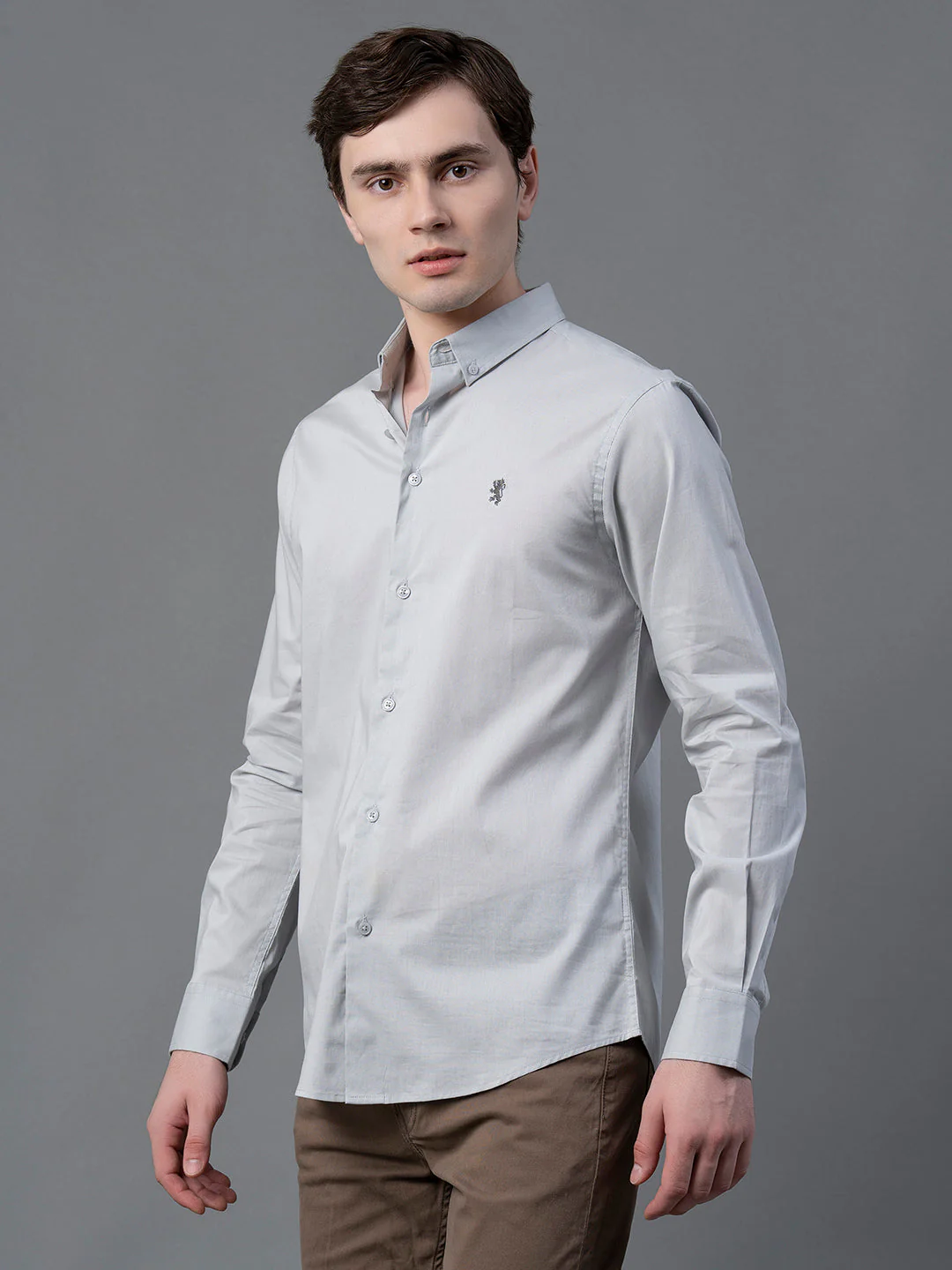 Pure Cotton Solid Shirt for Men - Image 2