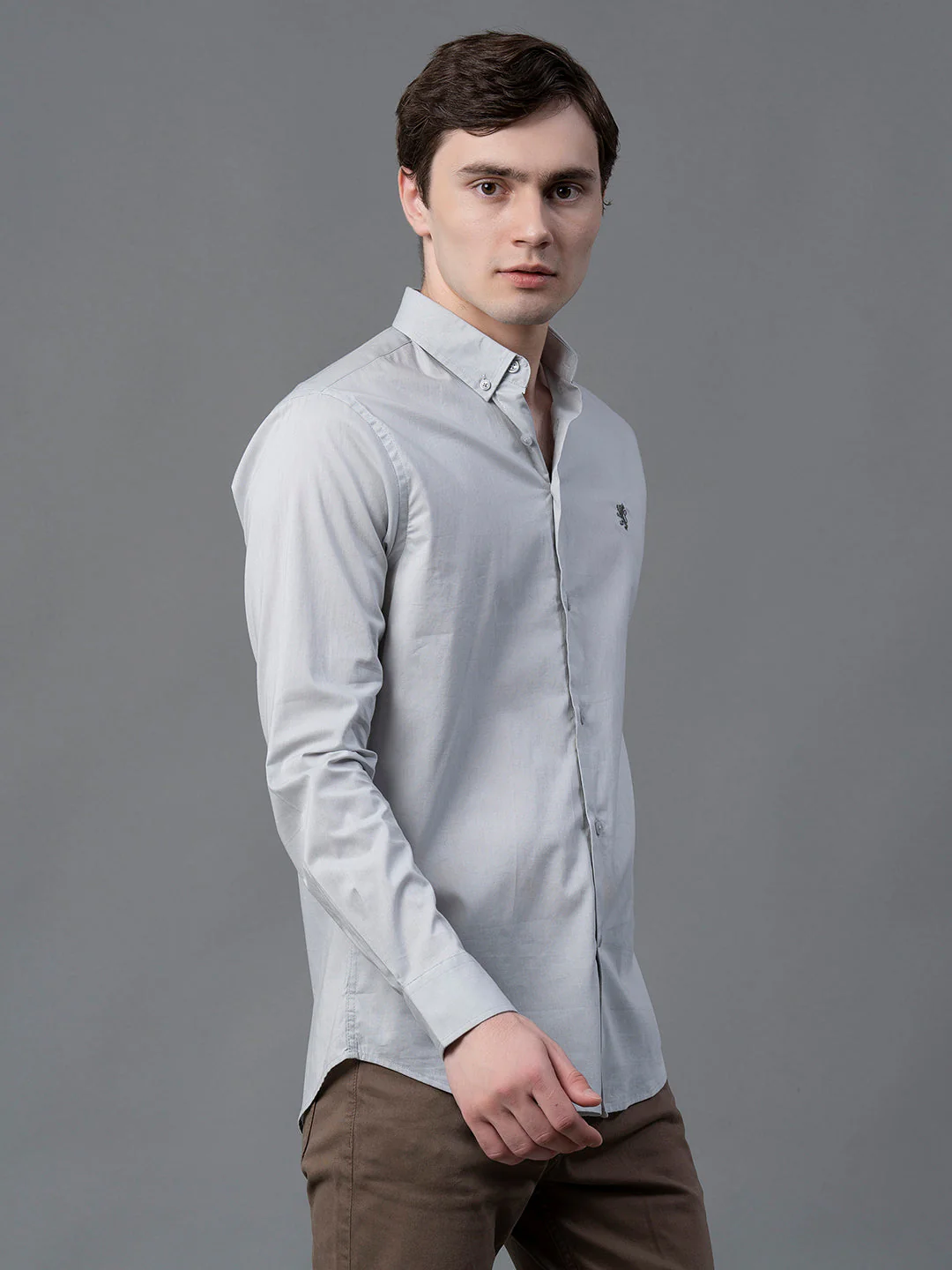 Pure Cotton Solid Shirt for Men - Image 6