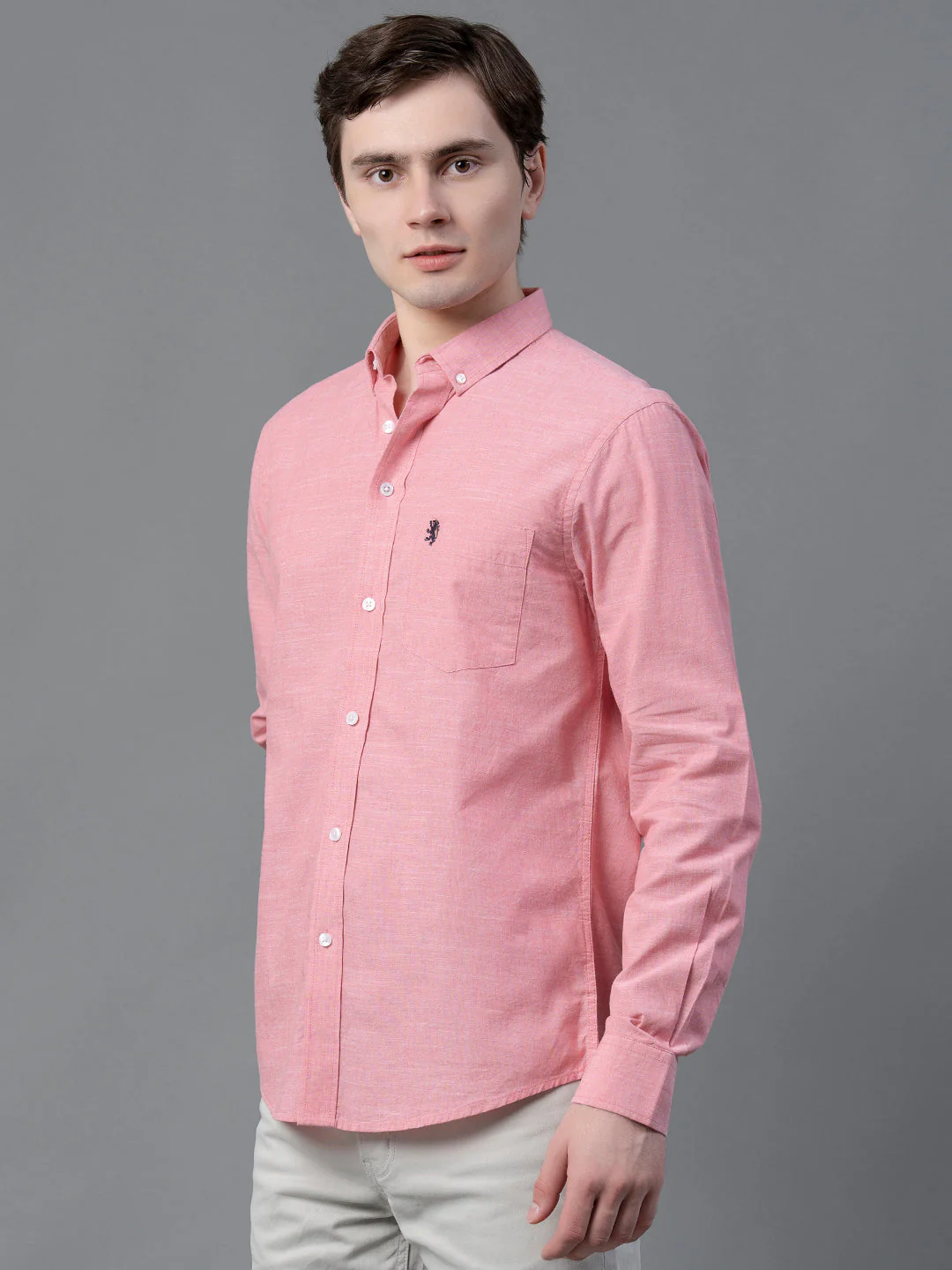 Pure Cotton Solid Shirt for Men - Image 2
