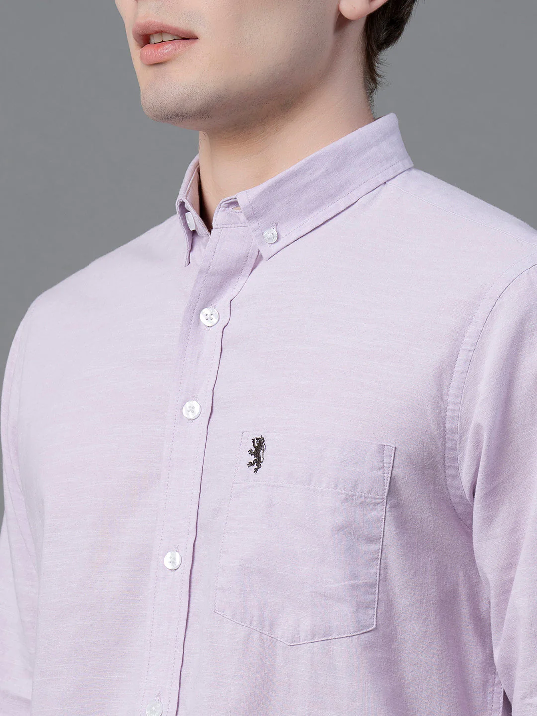 Pure Cotton Solid Shirt for Men - Image 4