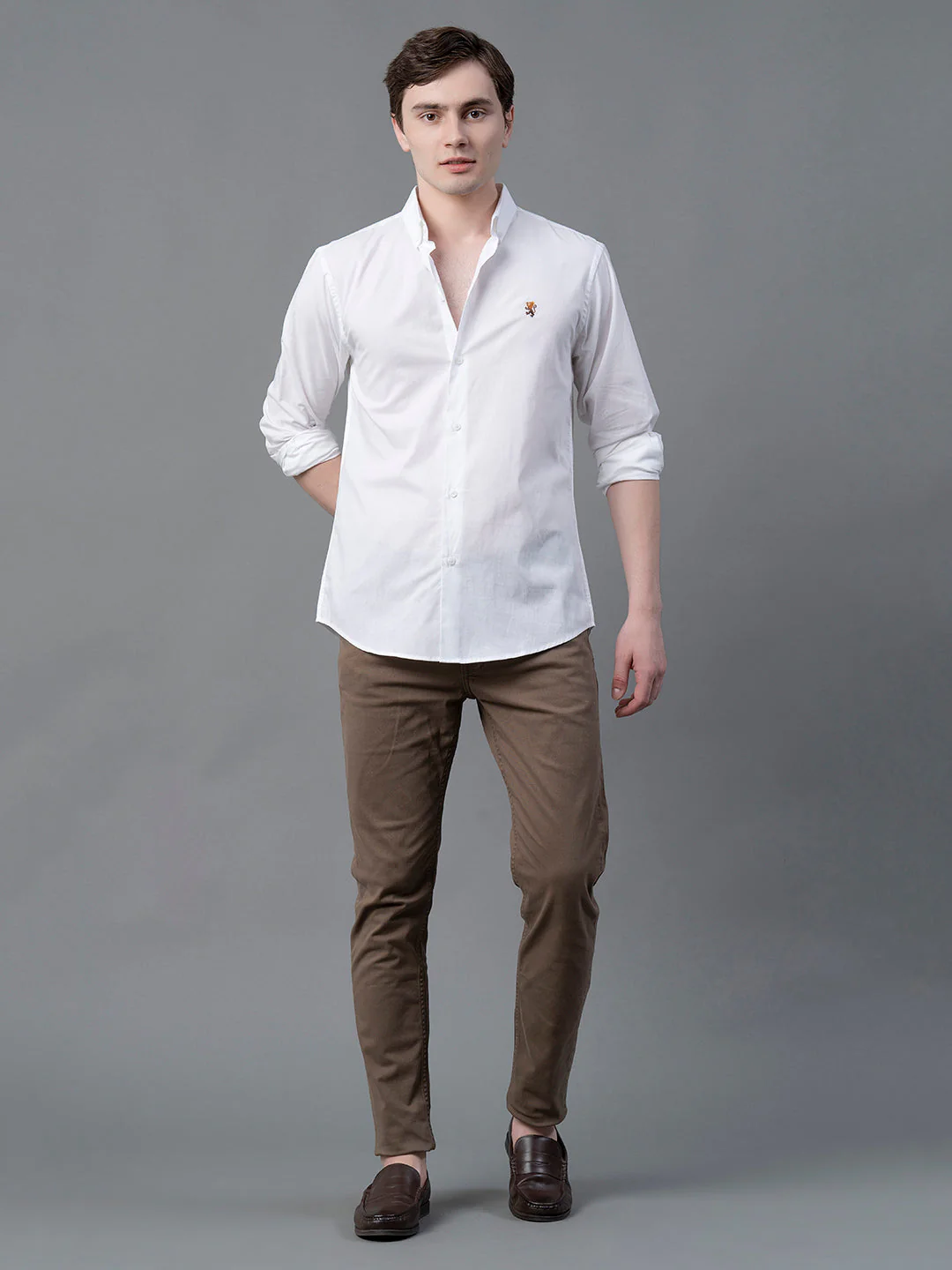 Pure Cotton Solid Shirt for Men - Image 5