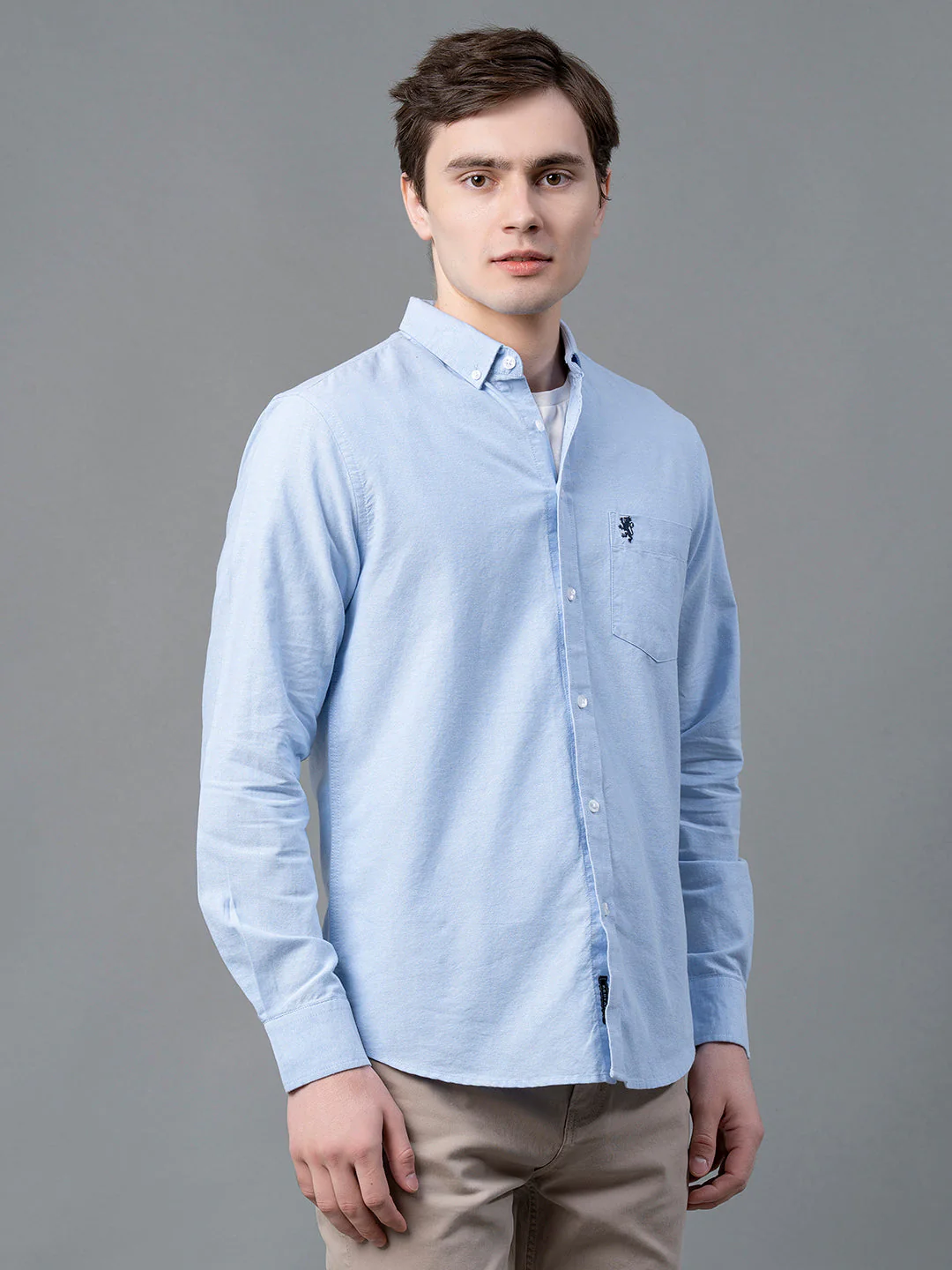 Pure Cotton Solid Shirt for Men - Image 2