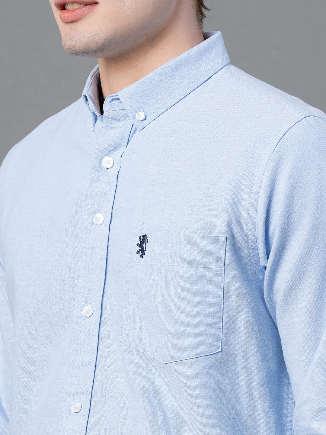Pure Cotton Solid Shirt for Men - Image 4