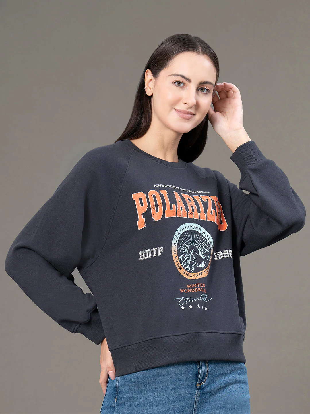 Raglan Sleeves Sweatshirt for Women - Image 2