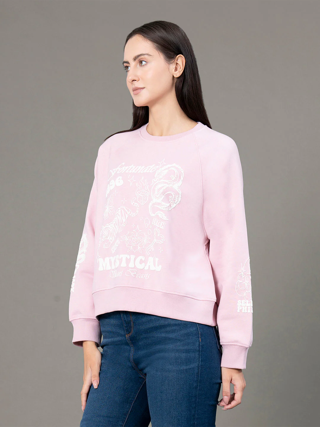 Raglan Sleeves Sweatshirt for Women - Image 2