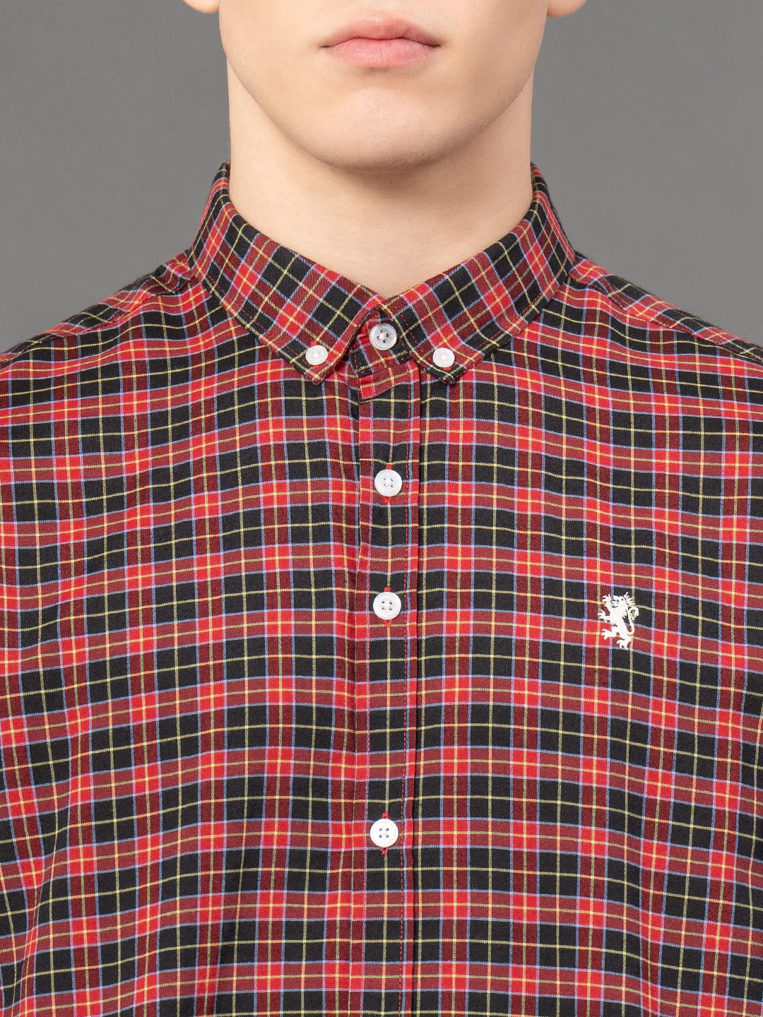Red Checked Shirt for Men - Image 4