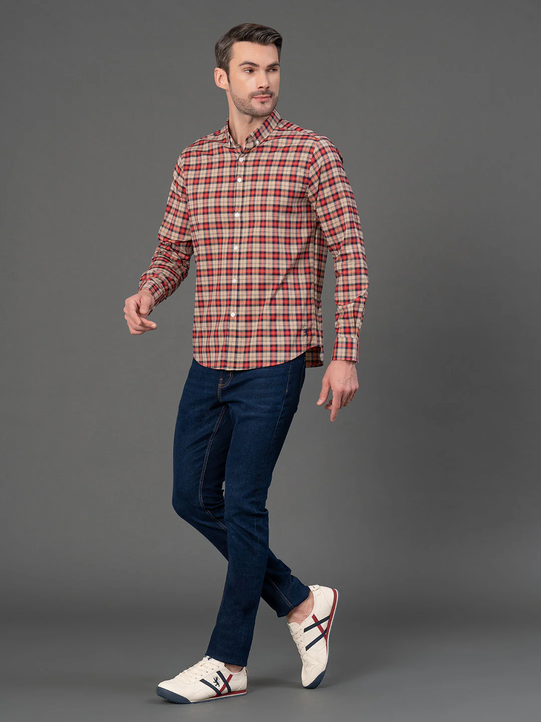 Red Checked Shirt for Men - Image 5