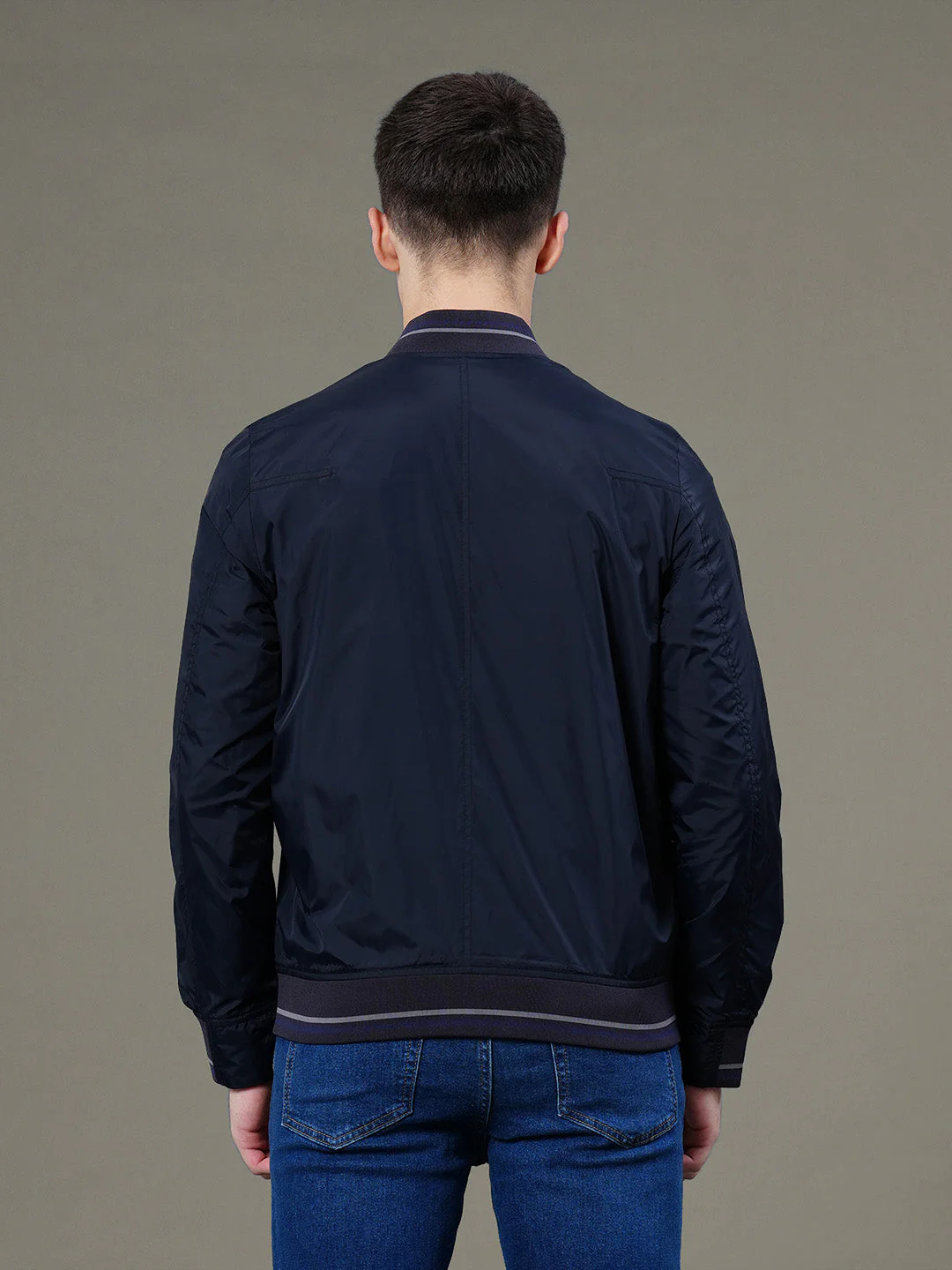 Reversible Baseball Collar Jacket for Men - Image 4