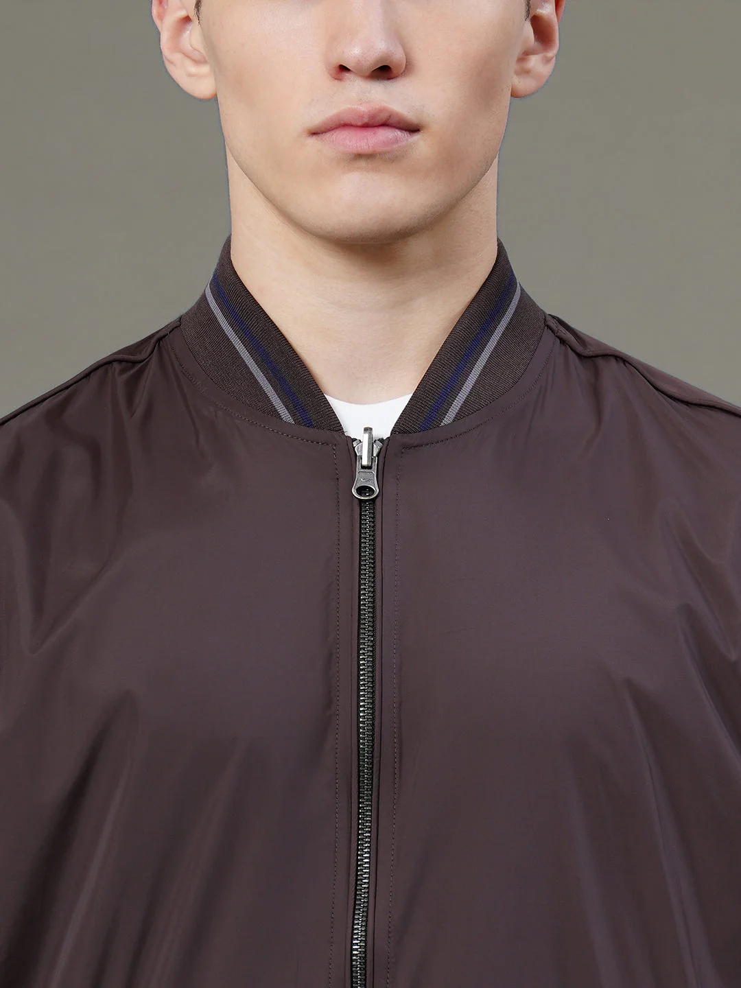 Reversible Baseball Collar Jacket for Men - Image 4