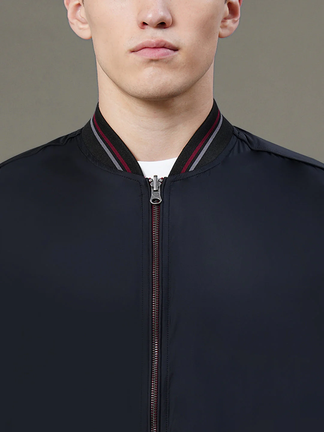 Reversible Baseball Collar Jacket for Men - Image 4