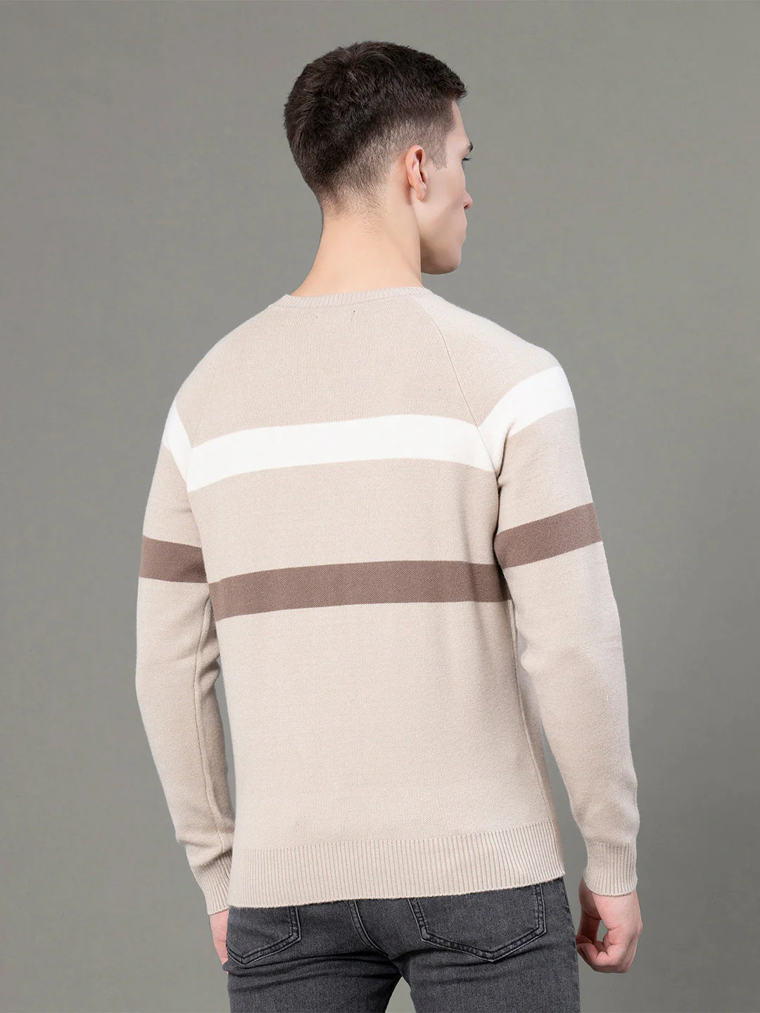 Round Neck Embossed Sweater for Men - Image 3