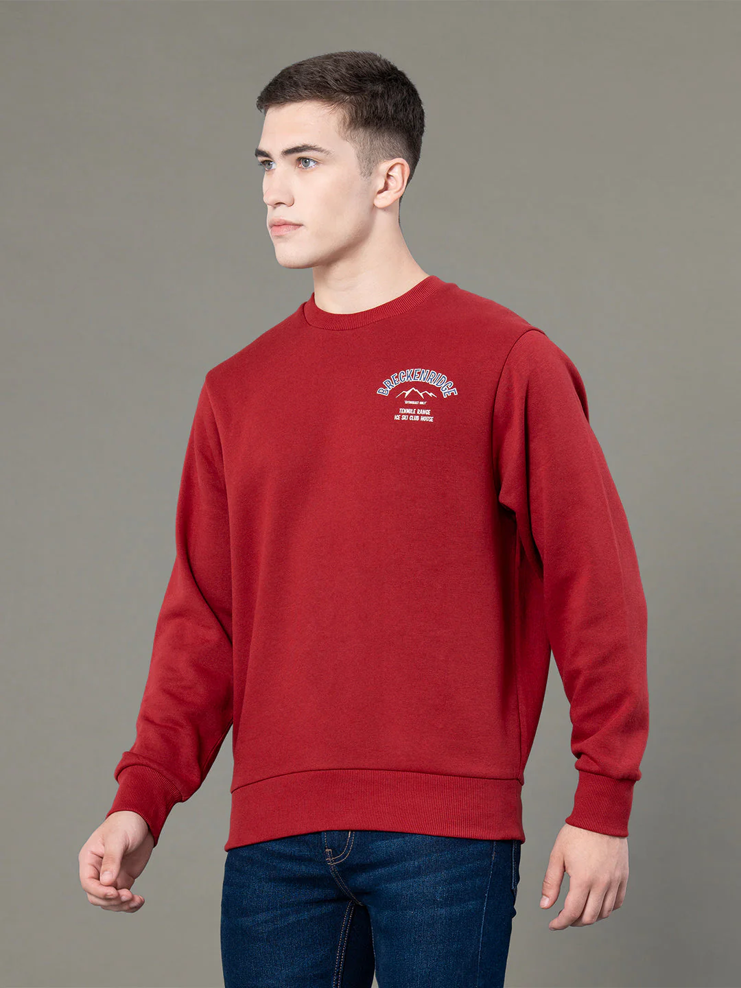 Round Neck Graphic Sweatshirt for Men - Image 2