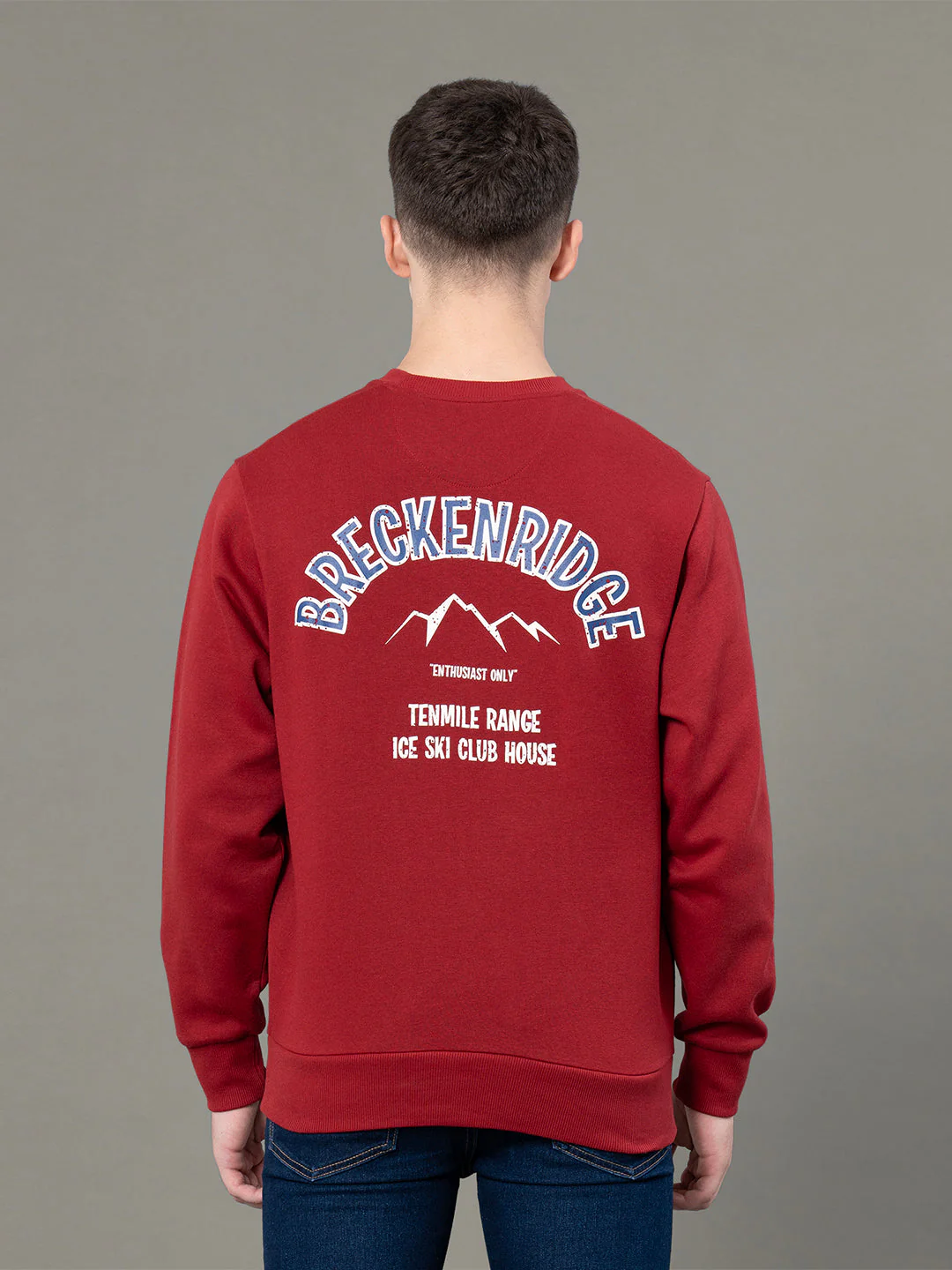 Round Neck Graphic Sweatshirt for Men - Image 3