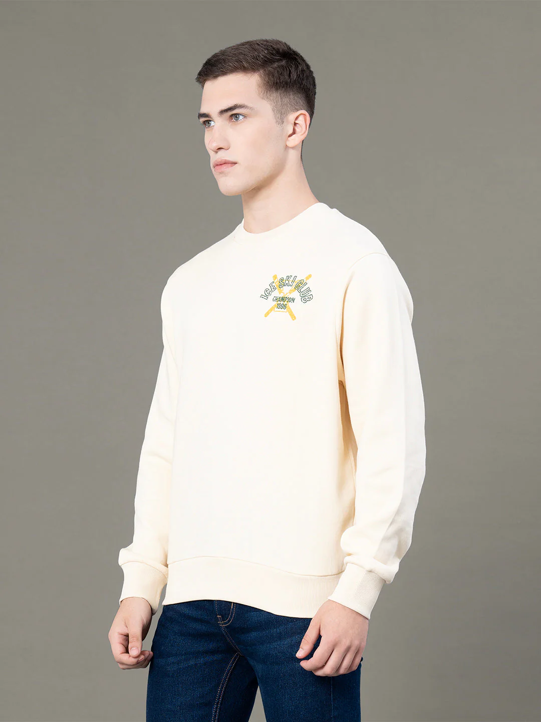 Round Neck Graphic Sweatshirt for Men - Image 2