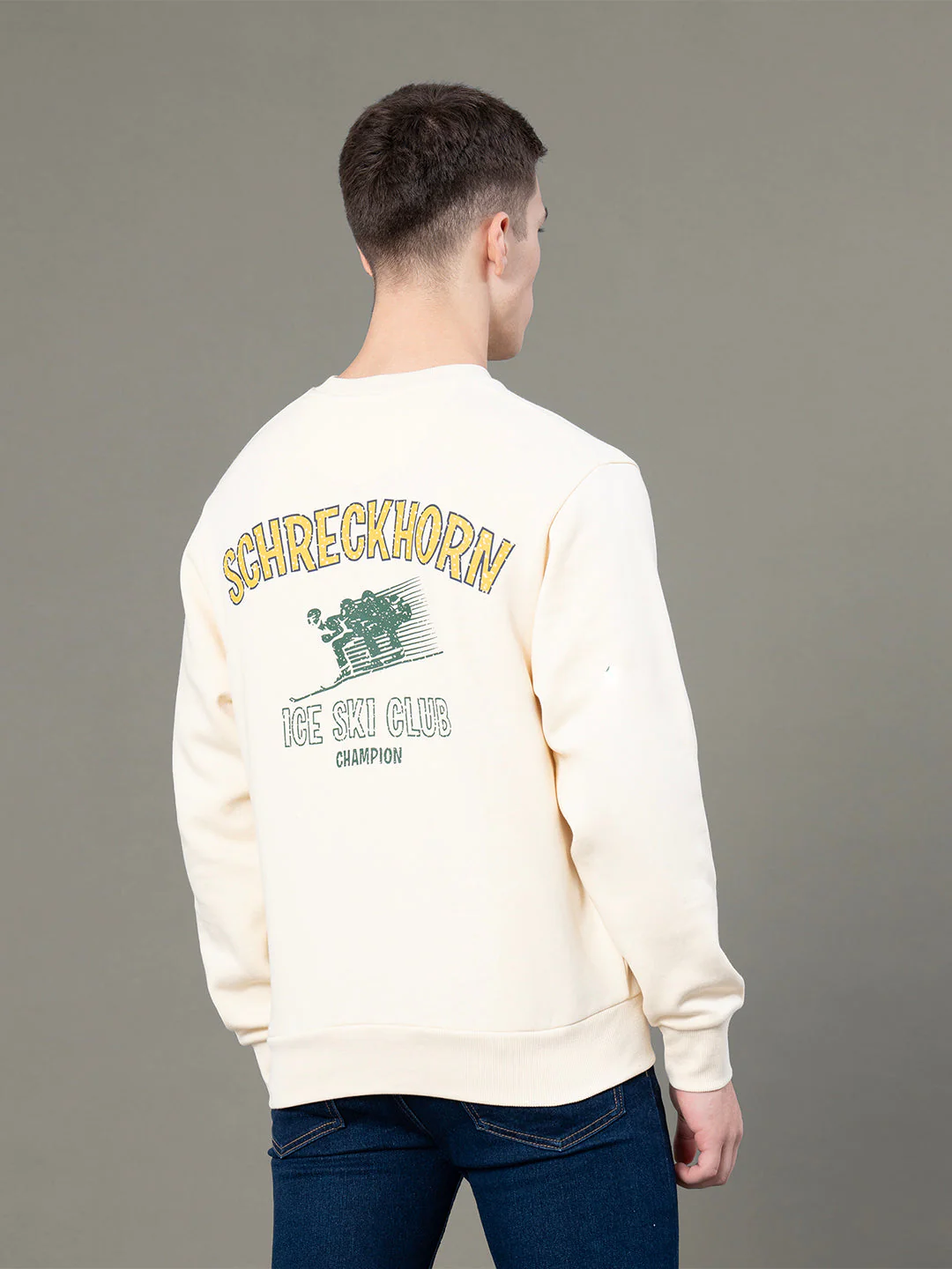 Round Neck Graphic Sweatshirt for Men - Image 3