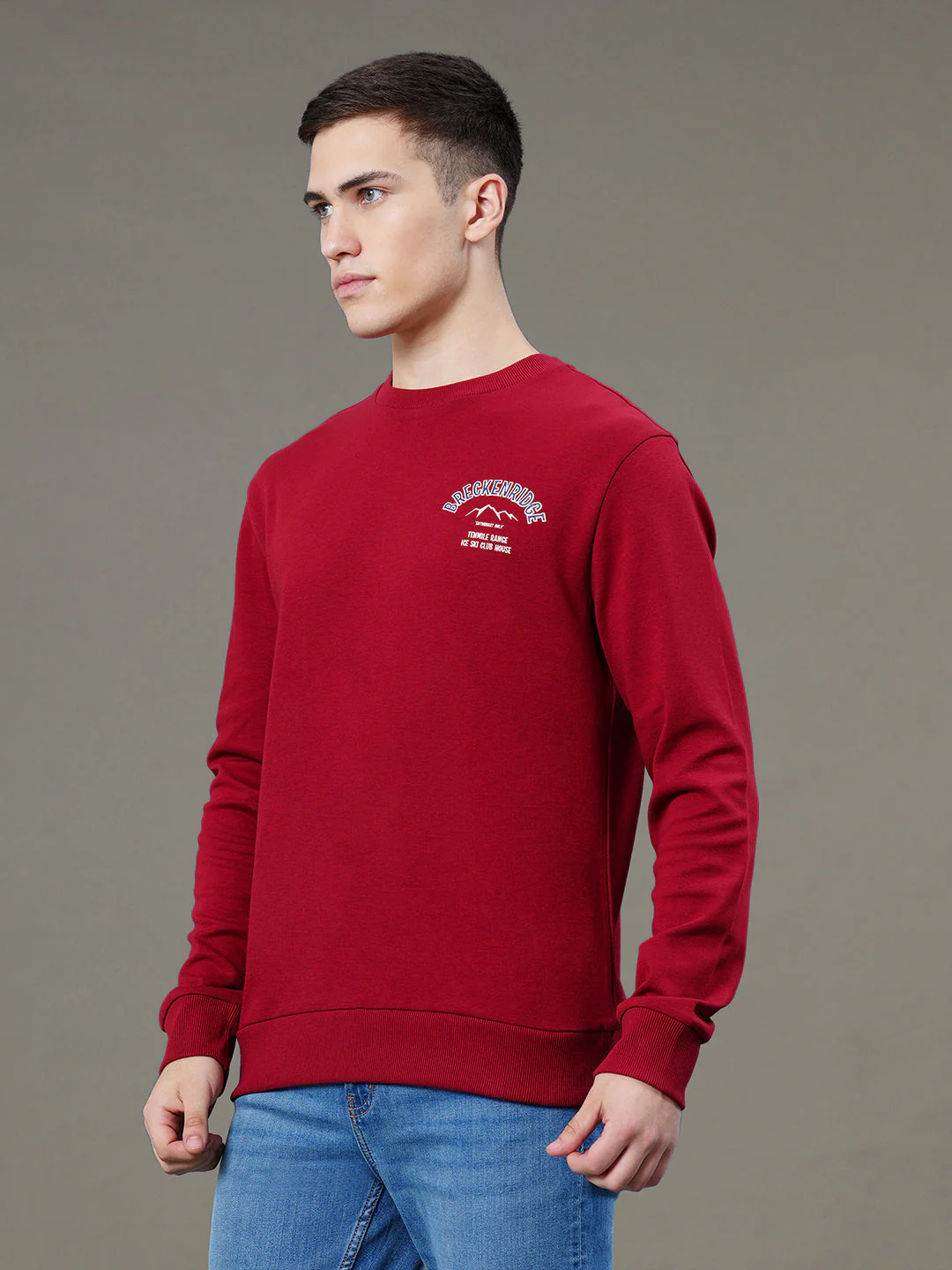 Round Neck Graphic Sweatshirt for Men - Image 2