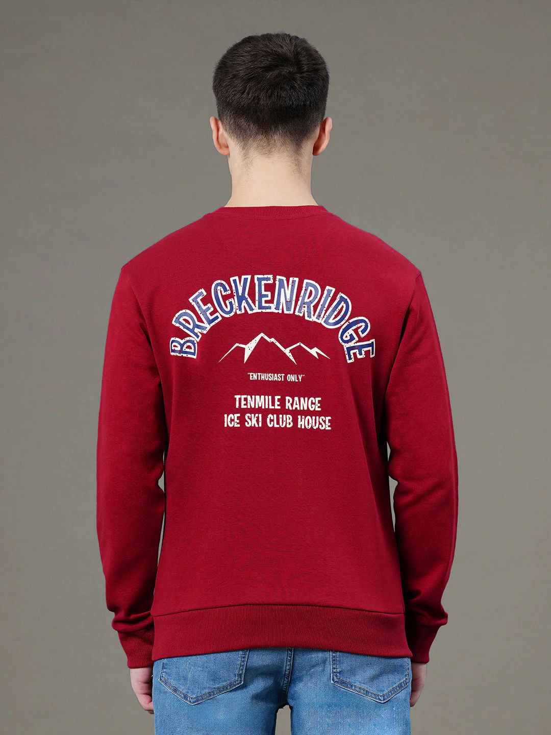 Round Neck Graphic Sweatshirt for Men - Image 3