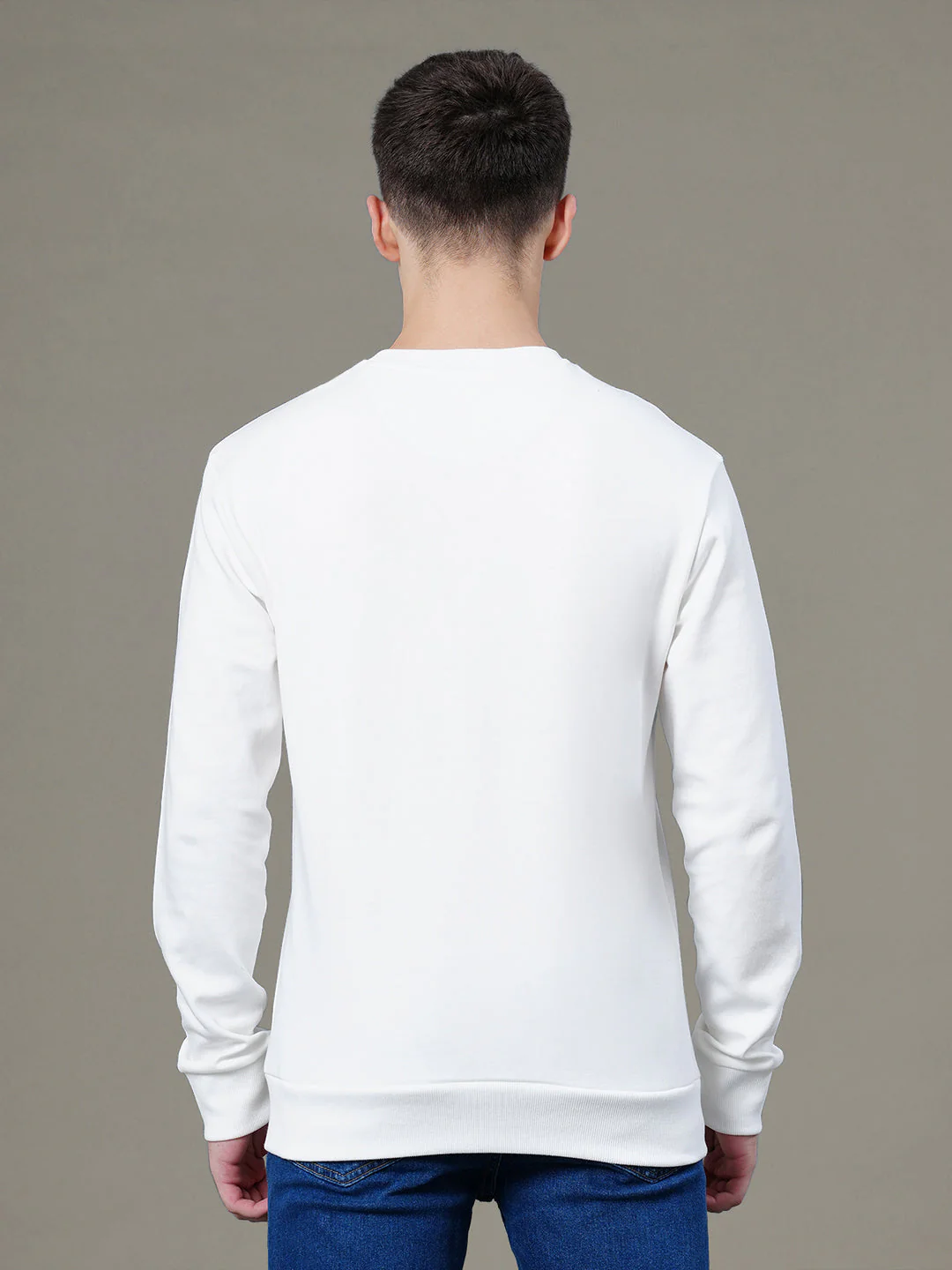 Round Neck Graphic Sweatshirt for Men - Image 3