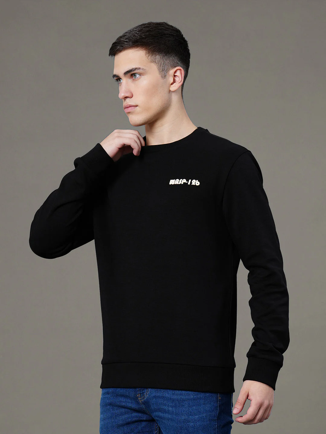 Round Neck Graphic Sweatshirt for Men - Image 2